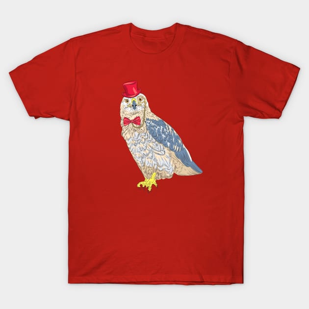 Hipster  bird Rough-legged Buzzard T-Shirt by kavalenkava